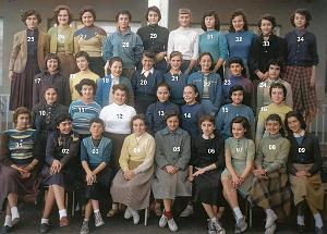 COLLEGE MODERNE DE JEUNES FILLES 1955 4 EME 1